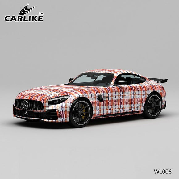 CARLIKE CL-WL006 woven bag painting high-precision printing customized car vinyl wrap for mercedes-benz - CARLIKE WRAP