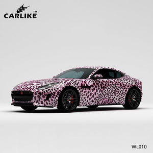 CARLIKE CL-WL010 patrón de leopardo rosa impresión de alta precisión envoltura de vinilo para automóvil personalizada