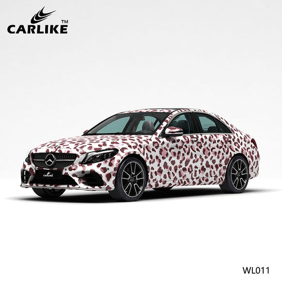 CARLIKE CL-WL011 pattern pink leopard high-precision printing customized car vinyl wrap for mercedes-benz - CARLIKE WRAP