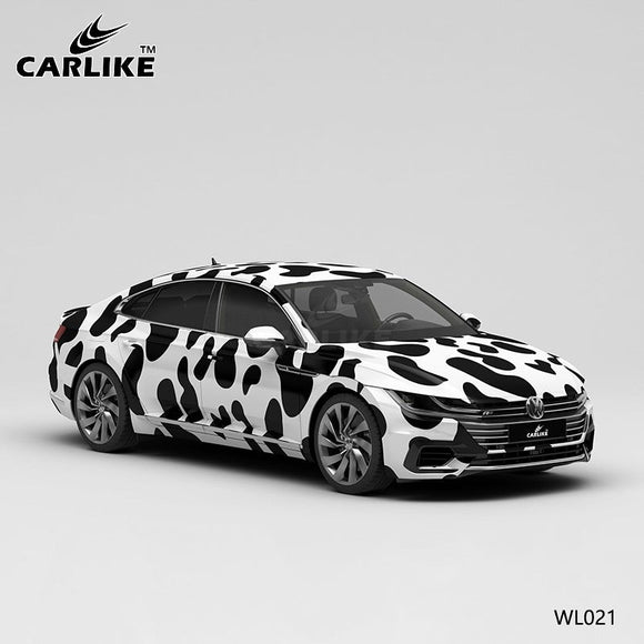 CARLIKE CL-WL021 pattern cow high-precision printing customized car vinyl wrap for volkswagen - CARLIKE WRAP