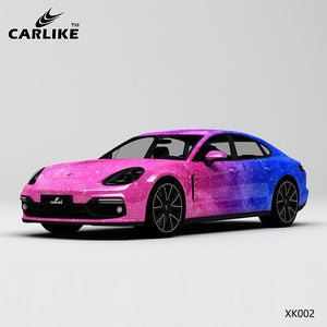 CARLIKE CL-XK002 pattern bright starry sky high-precision printing customized car vinyl wrap for porsche