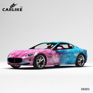 CARLIKE CL-XK003 pattern pink blue lightning starry sky high-precision printing customized car vinyl wrap