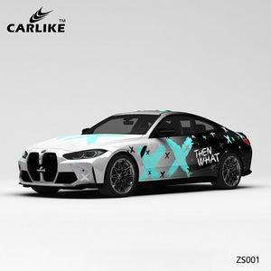 CARLIKE CL-ZS001 pattern gradual splash ink battle damage high-precision printing customized car vinyl wrap