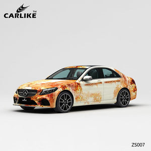 CARLIKE CL-ZS007 rust painting high-precision printing customized car vinyl wrap for mercedes-benz