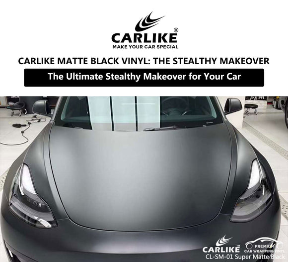 CARLIKE CL-SM-01 Super Matte Black Vinyl