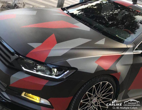 CARLIKE PRINTED CAMOUFLAGE VINYL CAR WRAP - CARLIKE WRAP