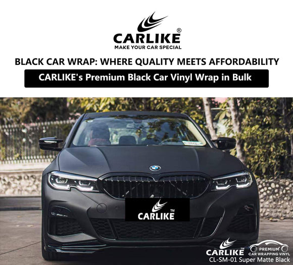 CARLIKE's Wholesale Black Car Vinyl Wrap: Where Quality Meets Affordability - CARLIKE WRAP