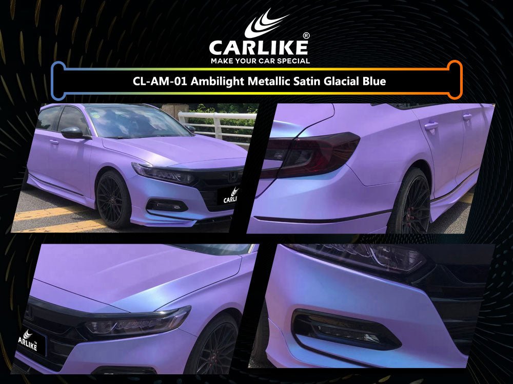CL-AM-01 Ambilight Metallic Satin Glacial Blue Vinyl for Honda - CARLIKE WRAP