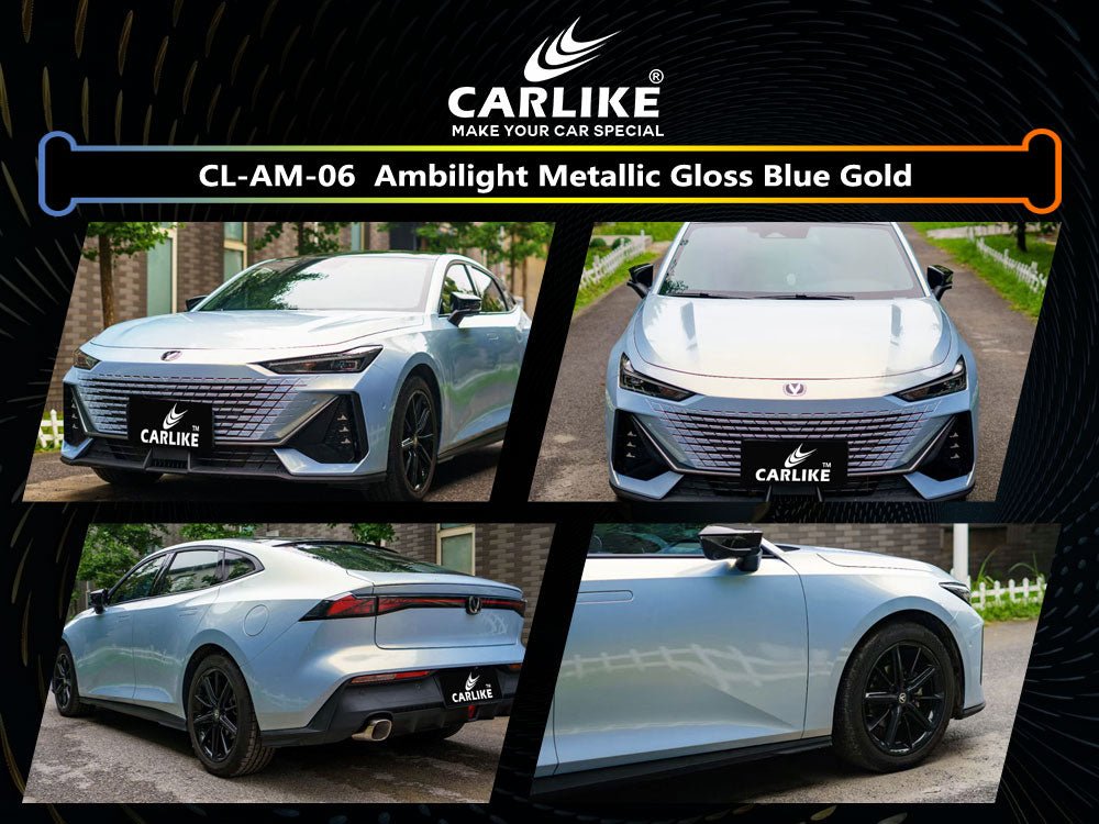 CL-AM-06 AMBILIGHT METALLIC GLOSS BLUE GOLD VINYL FOR CHANA - CARLIKE WRAP