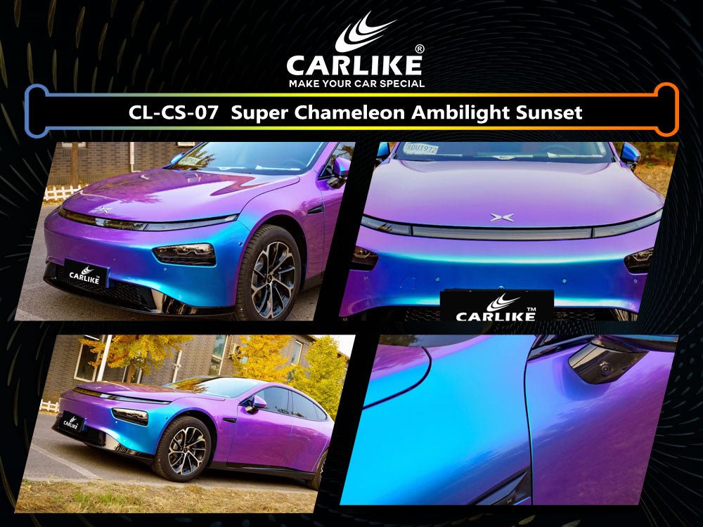 CL-CS-07 SUPER CHAMELEON AMBILIGHT SUNSET VINYL FOR XIAOPENG - CARLIKE WRAP
