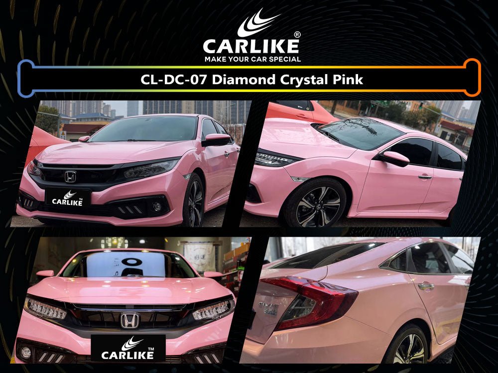 CL-DC-07 DIAMOND CRYSTAL PINK VINYL FOR HONDA - CARLIKE WRAP