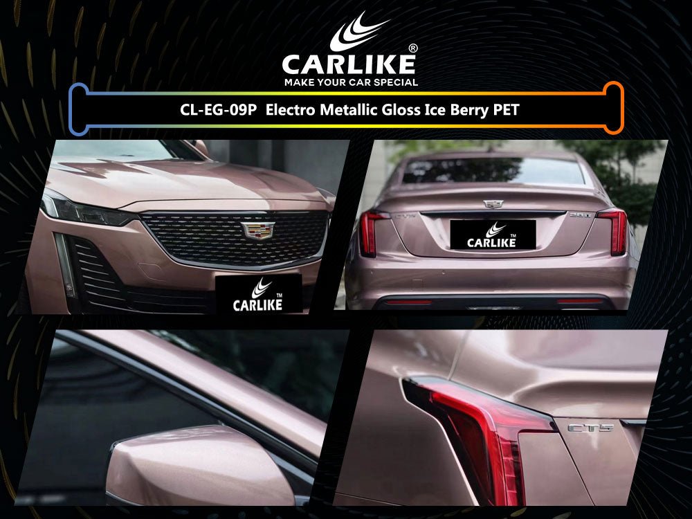 CL-EG-09P ELECTRO METALLIC GLOSS ICE BERRY PET VINYL FOR CADILLAC - CARLIKE WRAP