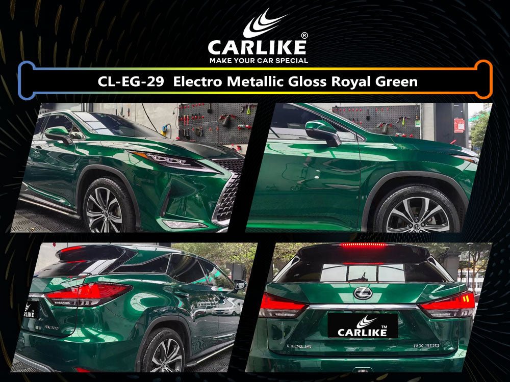 CL-EG-29 ELECTRO METALLIC GLOSS ROYAL GREEN VINYL FOR LEXUS - CARLIKE WRAP