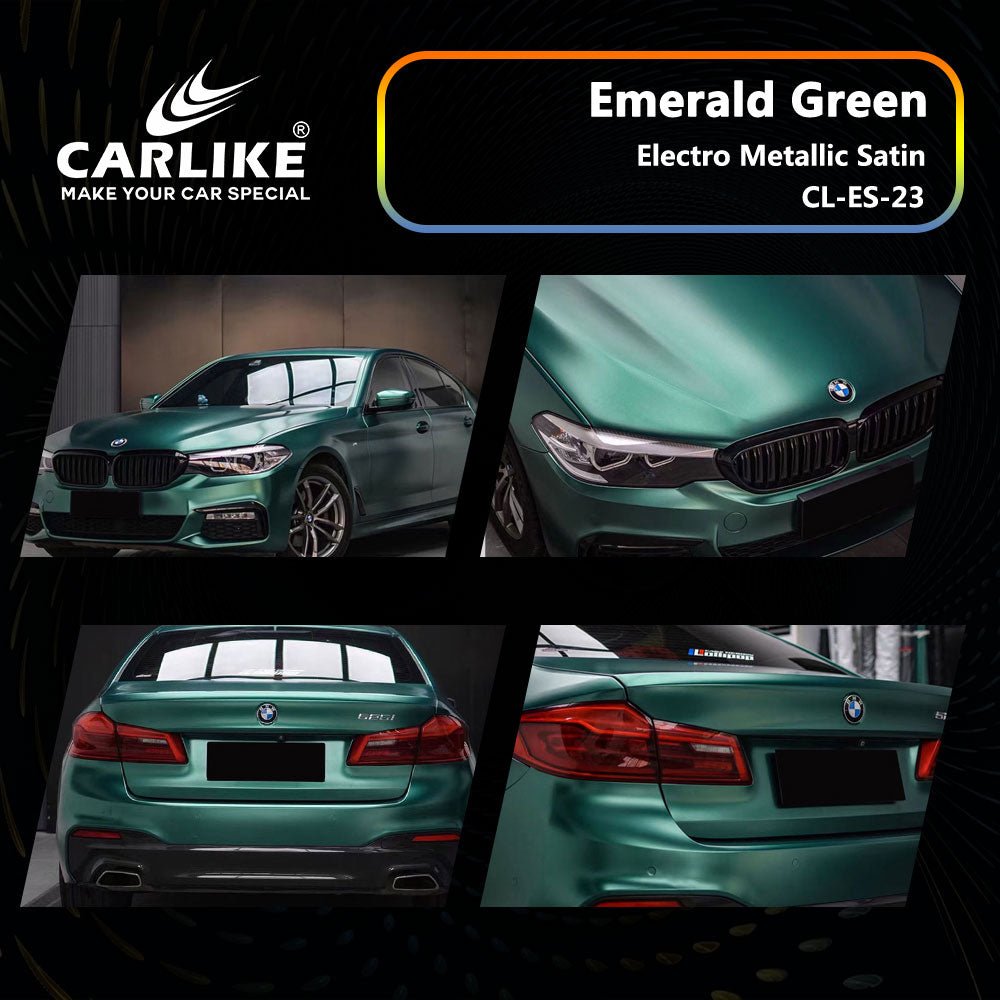 CL-ES-23 ELECTRO METALLIC SATIN EMERALD GREEN VINYL FOR BMW - CARLIKE WRAP