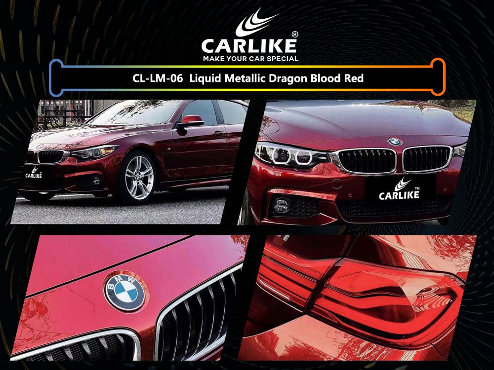 CL-LM-06 LIQUID METALLIC DRAGON BLOOD RED VINYL FOR LI AUTO - CARLIKE WRAP