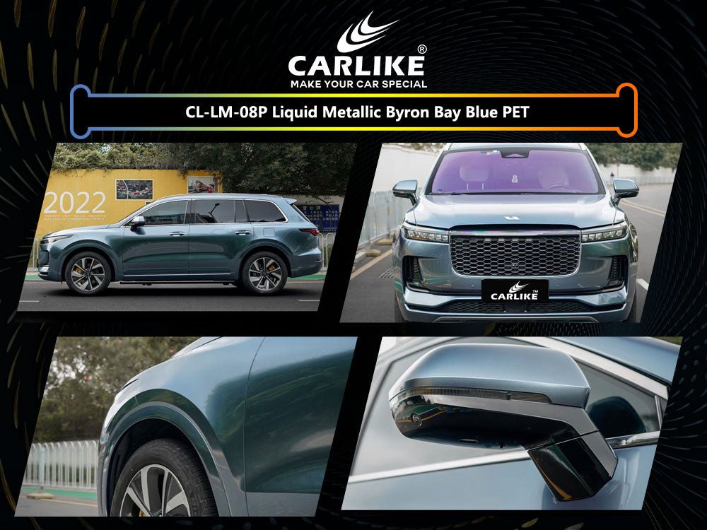 CL-LM-08P LIQUID METALLIC BYRON BAY BLUE PET VINYL FOR LI AUTO - CARLIKE WRAP