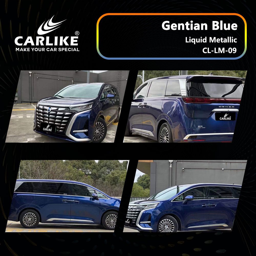 CL-LM-09 LIQUID METALLIC GENTIAN BLUE VINYL FOR DENZA - CARLIKE WRAP