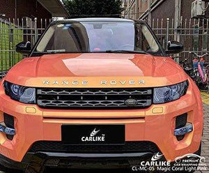 CL-MC-05 gloss magic coral light pink vinyl for range rover