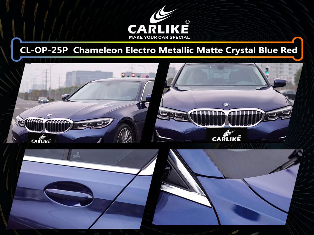 CL-OP-25P ORIGINAL PAINT TANZANITE BLUE PET VINYL FOR BMW - CARLIKE WRAP
