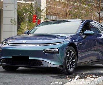 CL-PM-02P paint metallic aurora green vinyl for xiaopeng - CARLIKE WRAP