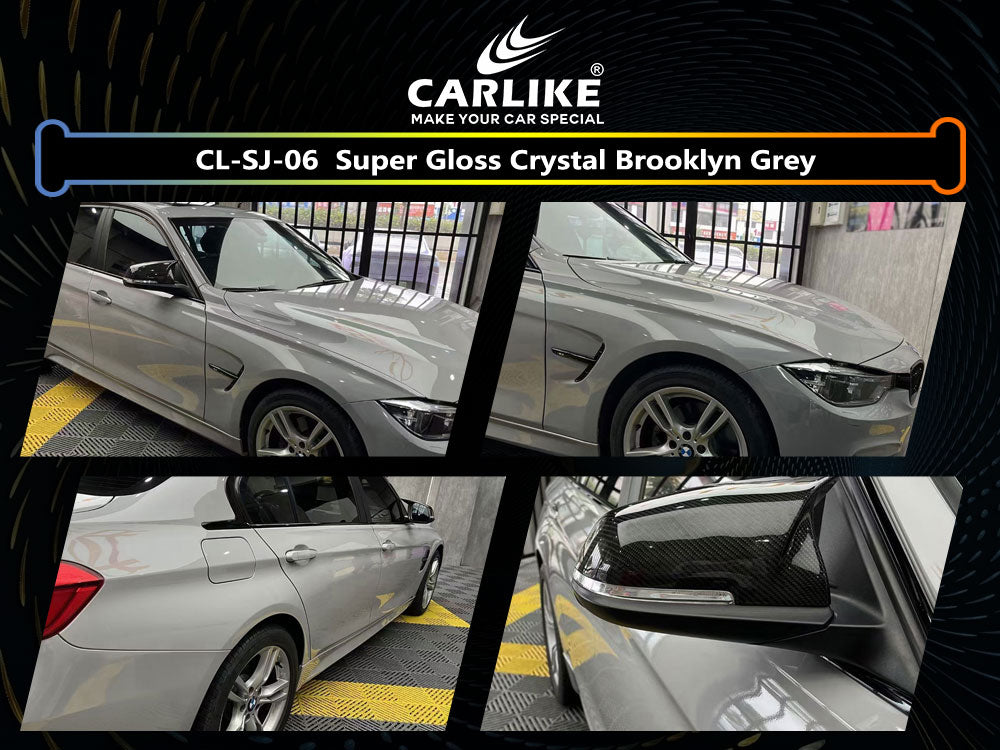 CL-SJ-06 SUPER GLOSS CRYSTAL BROOKLYN GREY VINYL FOR BMW
