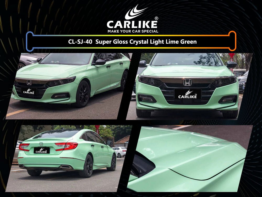 CL-SJ-48 SUPER GLOSS CRYSTAL RACING GREEN VINYL FOR PORSCHE - CARLIKE WRAP