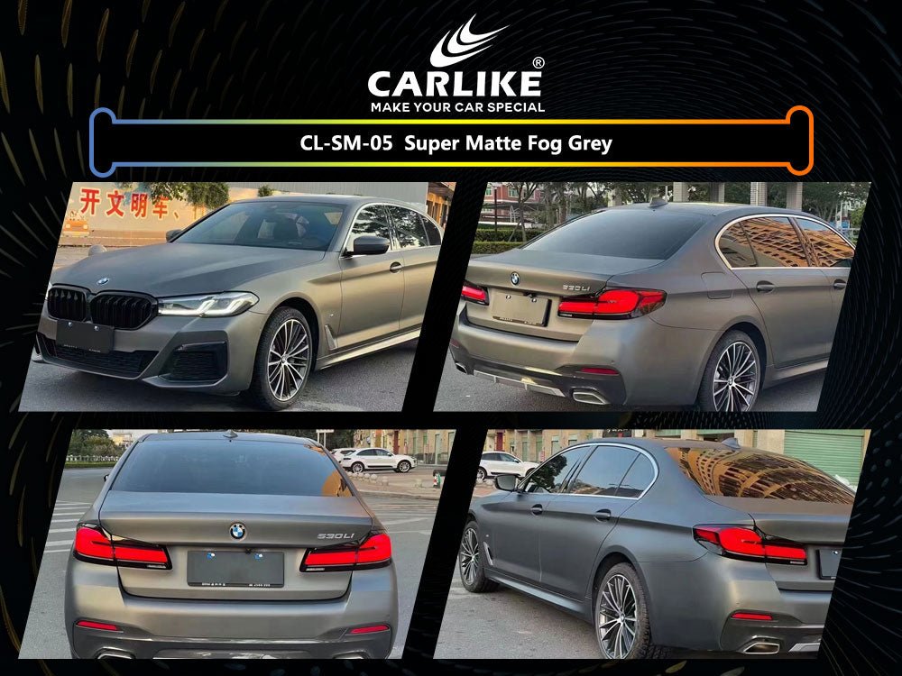 CL-SM-05 SUPER MATTE FOG GREY VINYL FOR BMW - CARLIKE WRAP