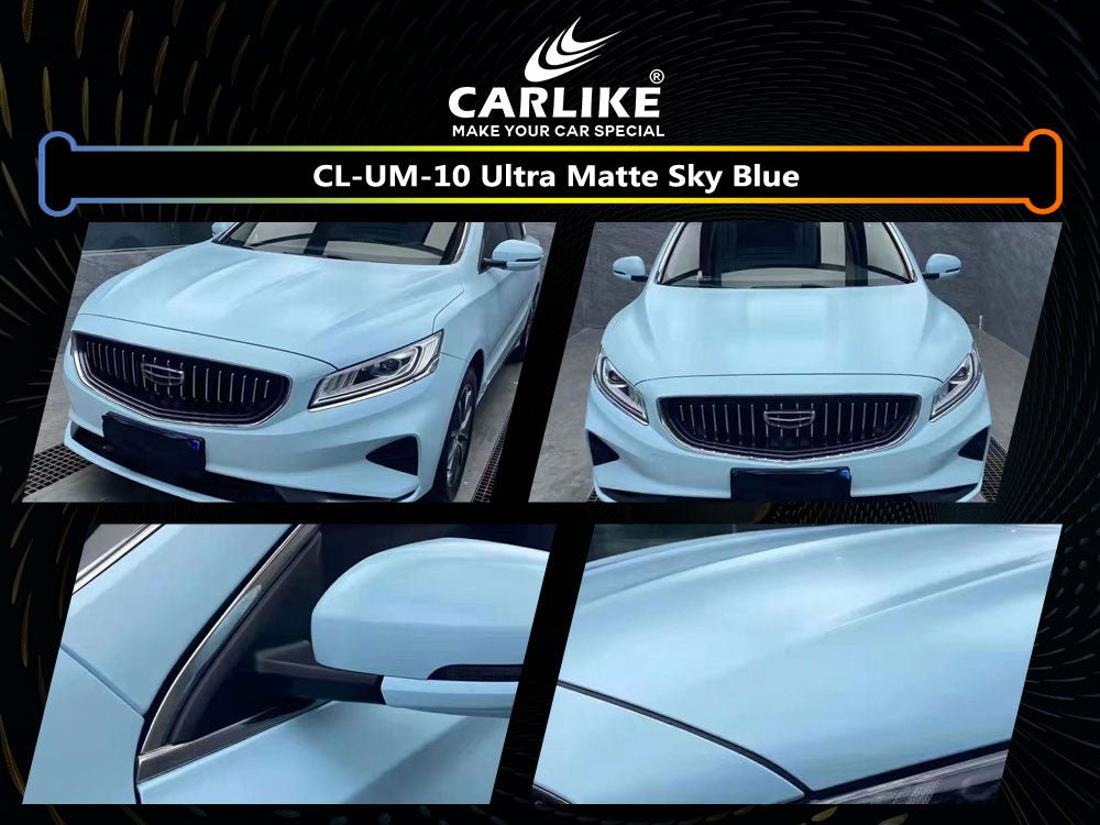 CL-UM-10 ULTRA MATTE SKY BLUE VINYL FOR CADILLAC - CARLIKE WRAP