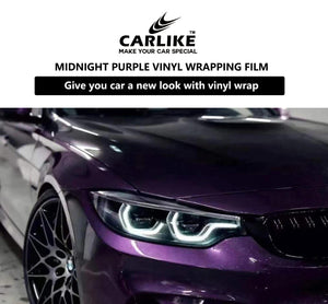 Give you car a new look with midnight purple vinyl wrapping film