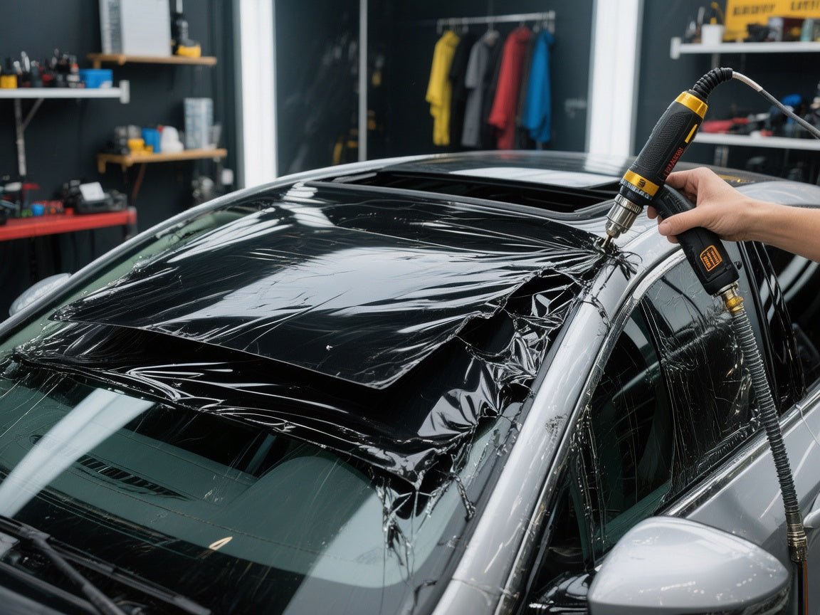 How to Wrap a Car Roof Using Sunroof Film - CARLIKE WRAP
