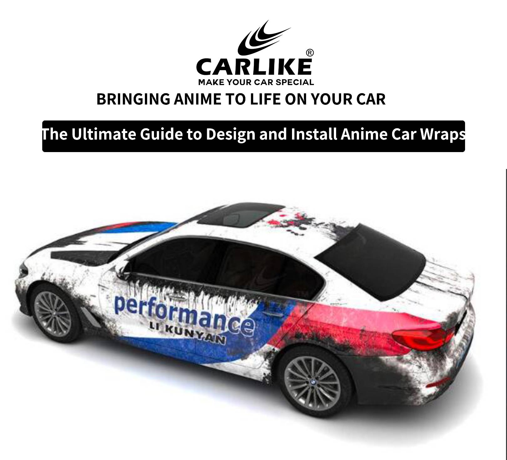 Mastering the Art of Anime Car Wrap Design - CARLIKE WRAP