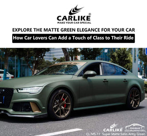 Matte Green Elegance: How Car Lovers Can Add a Touch of Class to Their Ride