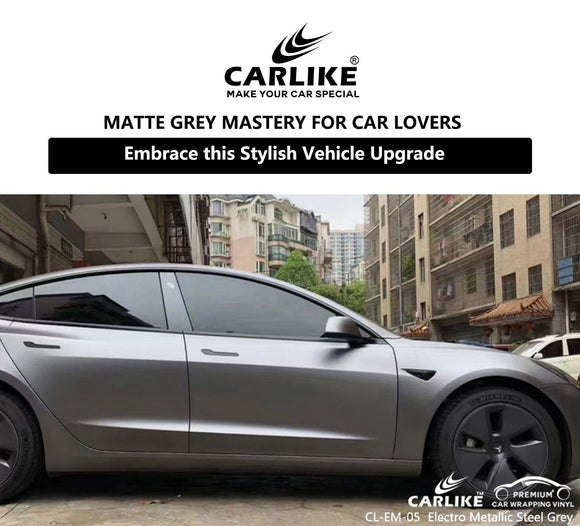 Matte Grey Mastery: Why Car Owners are Embracing this Stylish Vehicle Upgrade - CARLIKE WRAP