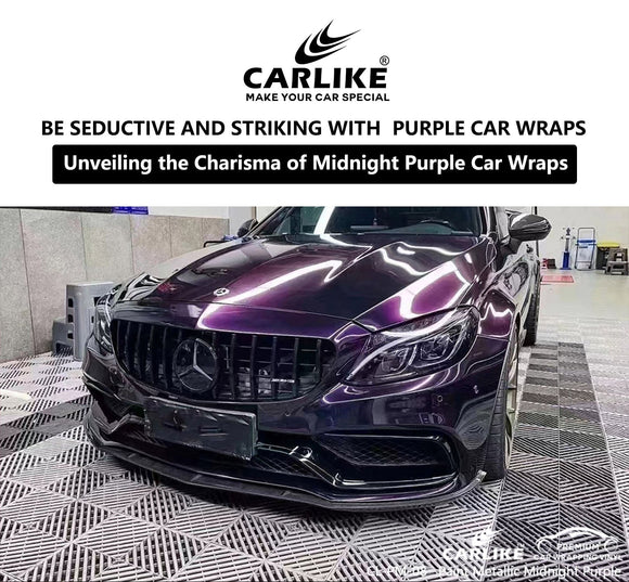 Seductive and Striking: Unveiling the Charisma of Midnight Purple Car Wraps - CARLIKE WRAP