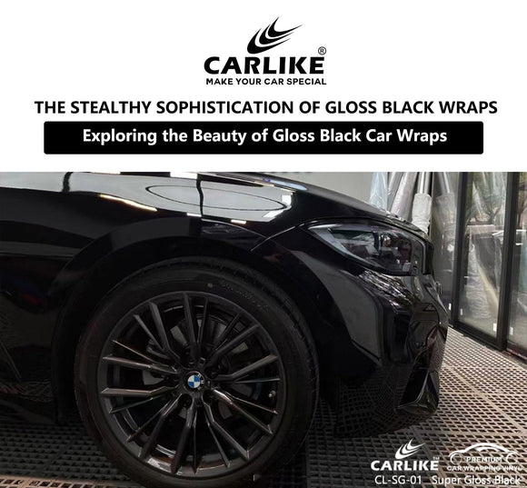 Stealthy Sophistication: Exploring the Beauty of Gloss Black Car Wraps - CARLIKE WRAP