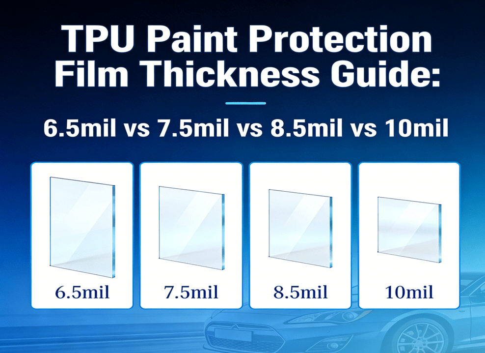 TPU PPF Thickness Guide: 6.5mil vs 7.5mil vs 8.5mil vs 10mil