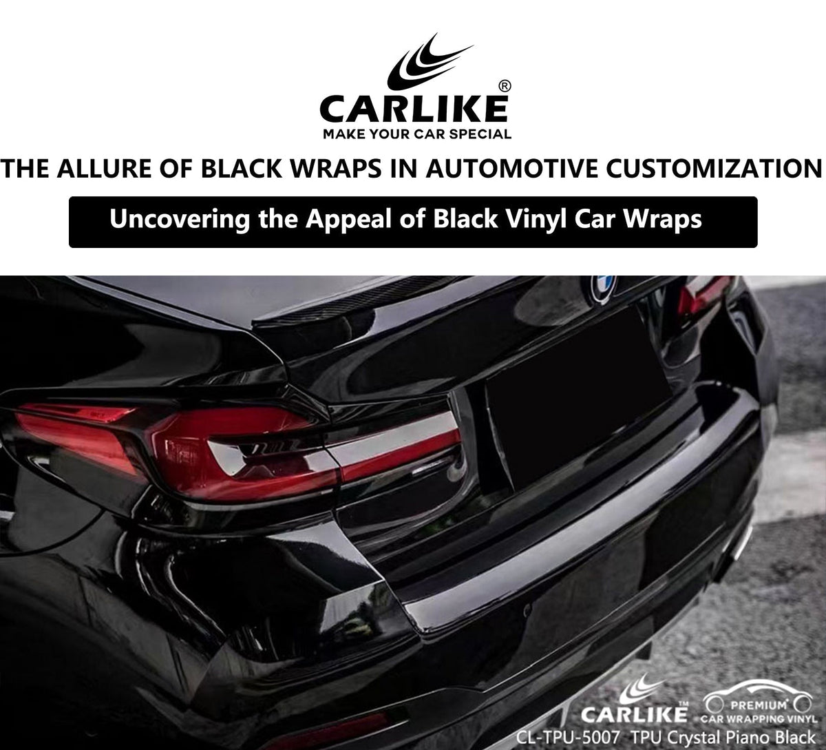 What Do You Know About Black Vinyl Car Wrap? – CARLIKE WRAP