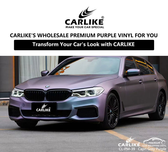 Wrap it Up in Purple: CARLIKE's Wholesale Premium Purple Vinyl for Your Vehicle - CARLIKE WRAP