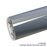 CARLIKE CL-AM-06P Ambilight Metallic Gloss Blue Gold Revestimiento de vinilo PET