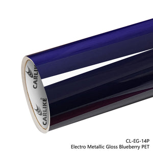 CARLIKE CL-EG-14P Electro Metallic Gloss Blueberry Vinyl PET Liner - CARLIKE WRAP