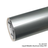CARLIKE CL-LM-01P Liquid Metallic Aluminum Silver Vinyl PET Liner