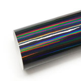 CARLIKE CL-LS-01 Chrome Laser Neo Holographic Black Vinyl