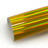 CARLIKE CL-LS-09 Chrome Laser Neo Holographic Gold Vinyl