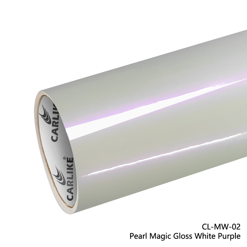 CARLIKE CL-MW-02 Pearl Magic Gloss Blanc Violet Vinyle 