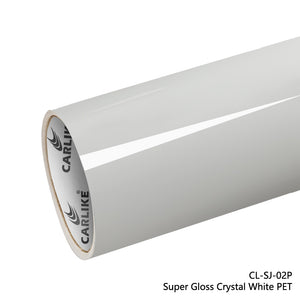 CARLIKE CL-SJ-02P Super Gloss Crystal White Vinyl PET Liner - CARLIKE WRAP