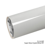 CARLIKE CL-SJ-02P Super Gloss Crystal White Vinyl PET Liner
