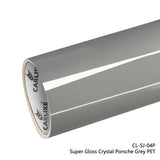 CARLIKE CL-SJ-04P Super Gloss Crystal Porsche Grey Vinyl PET Liner