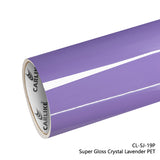 CARLIKE CL-SJ-19P Revestimiento de PET de vinilo color lavanda cristal superbrillante