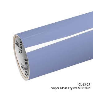 CARLIKE CL-SJ-27 Super Gloss Crystal Mist Blue Vinyl - CARLIKE WRAP