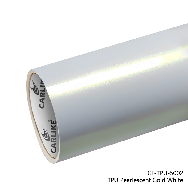 CARLIKE CL-TPU-5002 TPU Reparación de calor de vinilo blanco dorado nacarado